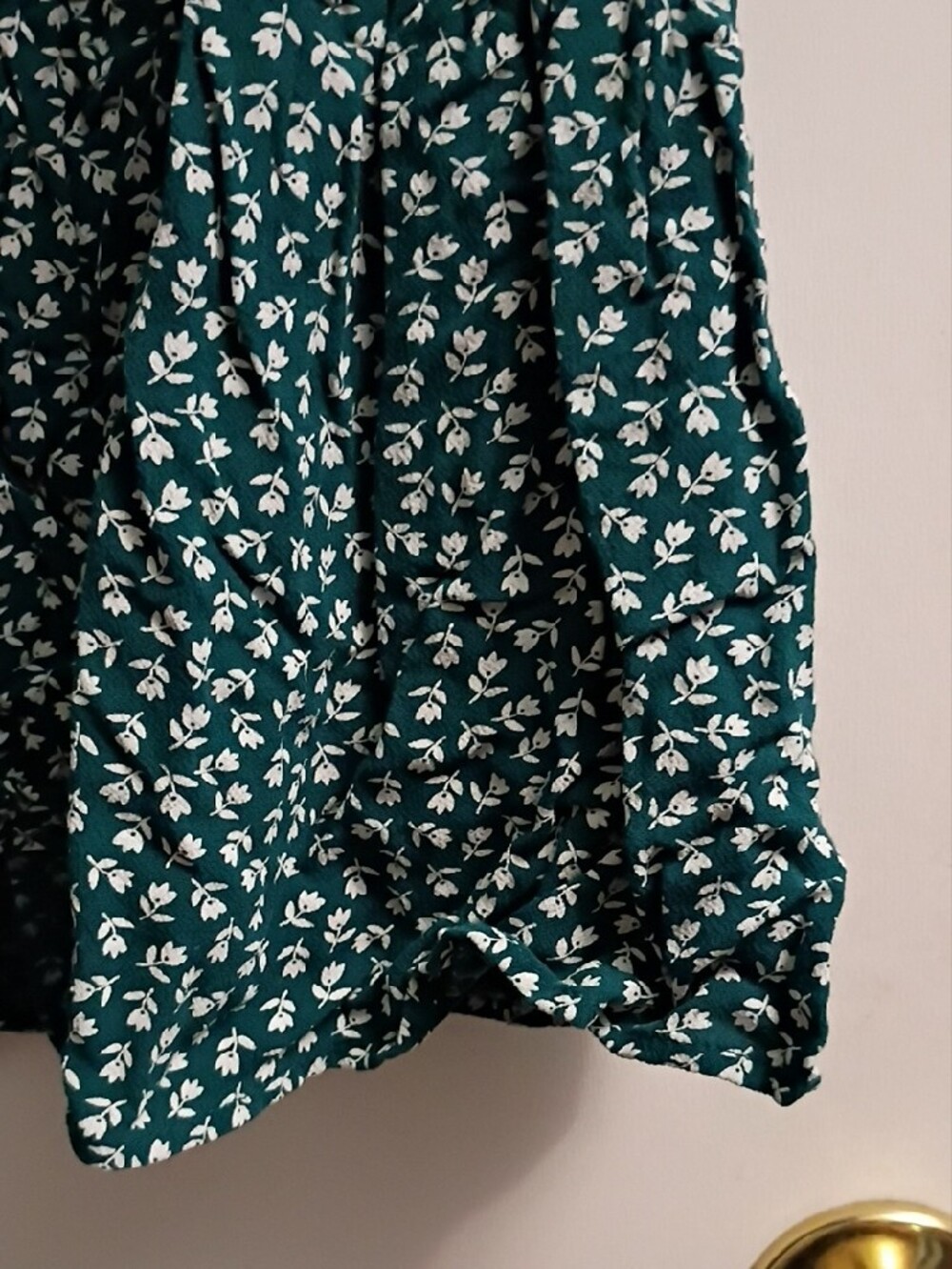 American Eagle Outfitters Teal Floral Tiered Dress - Picture 6 of 9